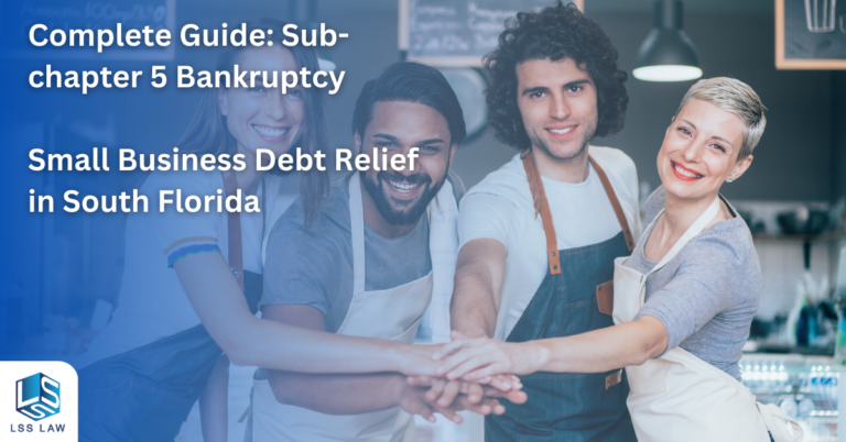 Small business owner contemplating sub-chapter 5 bankruptcy small business in Florida