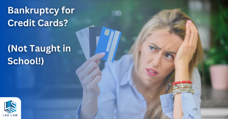A person considering bankruptcy for credit cards because of so much credit card debt.