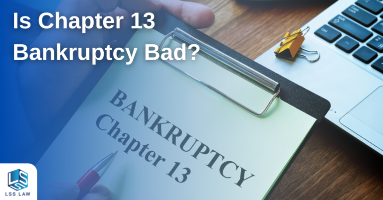 Person contemplating if chapter 13 bankruptcy is bad for their financial situation.