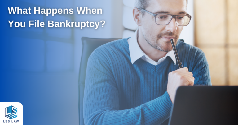 Individual experiencing financial relief after learning what happens when you file bankruptcy.