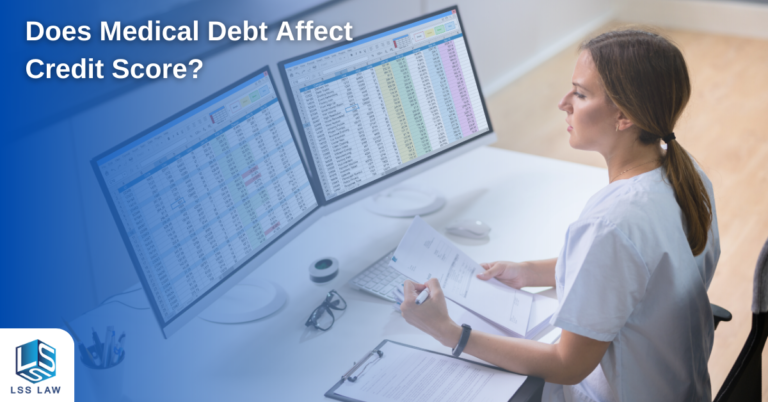 A person wondering, "does medical debt affect credit score?