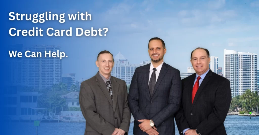 Image showing the expert attorneys at LSS Law, helping South Floridian residents get rid of their credit card debt with bankruptcy and other strategies.